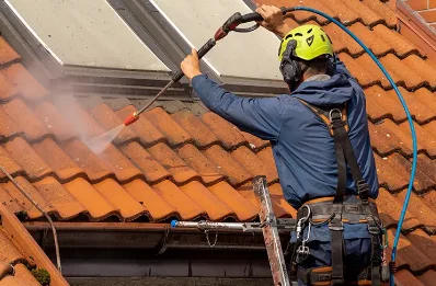 Démoussage et hydrofuge de toiture à Tréduder